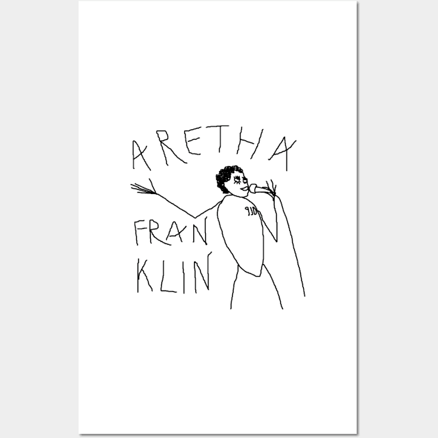 Aretha Franklin by 9JD Wall Art by JD by BN18 